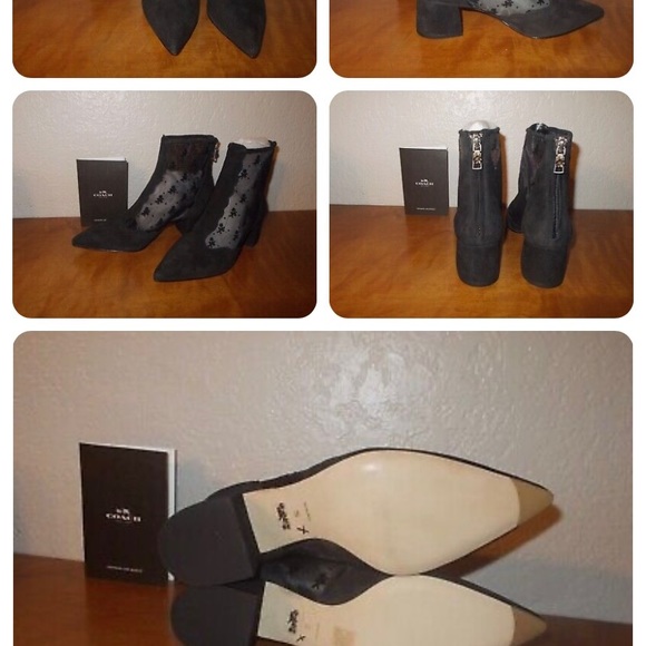 Coach Skyler Ankle Bootie with Tea Rose Mesh size 5 - Picture 7 of 8